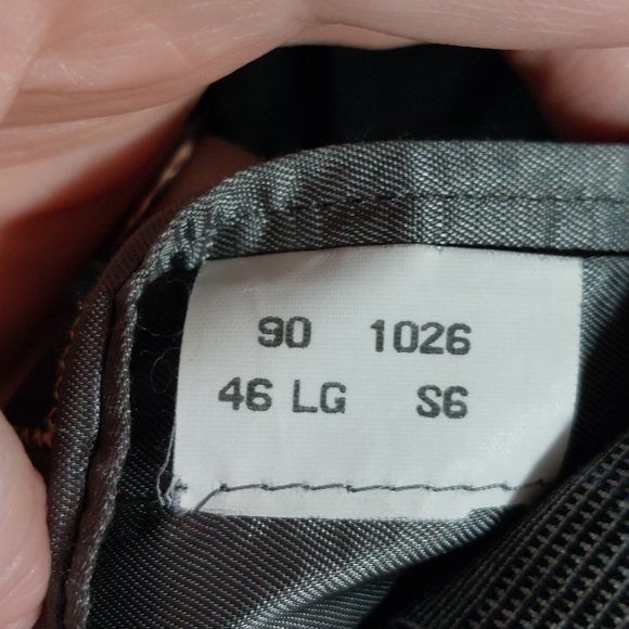 Brooks Brothers Blazer Sport Coat Glen Check 46 L Wool USA Black White Blue READ - Picture 7 of 12